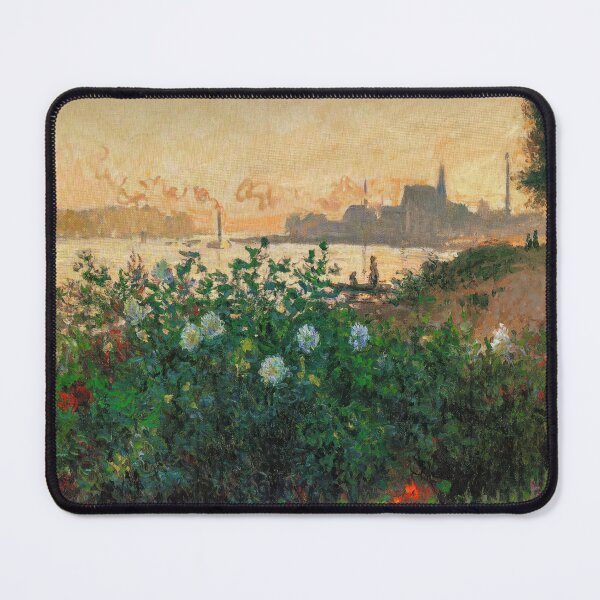 Item preview, Flowered Riverbank Argenteuil by Claude Monet Wall Art designed and sold by TheSoulOfArt.