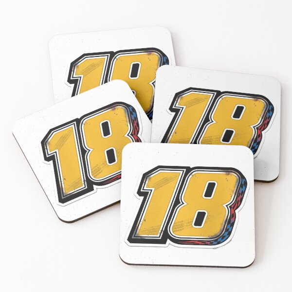 Item preview, Vintage Racing Number 18 - Retro Motorsports Decal designed and sold by Hilmanku.