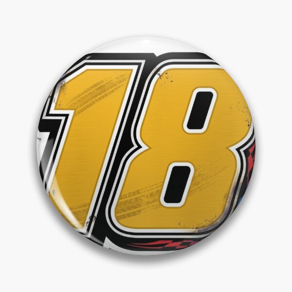 Item preview, Vintage Racing Number 18 - Retro Motorsports Decal designed and sold by Hilmanku.