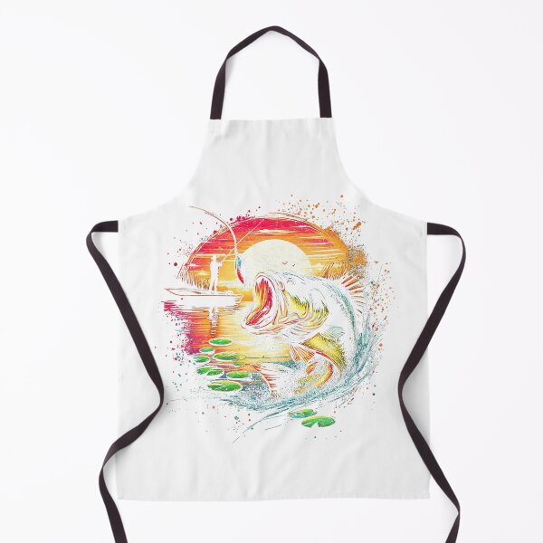 Item preview, Bigmouth Bass Fishing Retro Pop Art Painting Fishing Lovers V-Neck T-Shirt designed and sold by kakashii7.