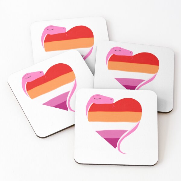 Item preview,  Snake Hugs: Lesbian Flag  designed and sold by gaydragongeek.