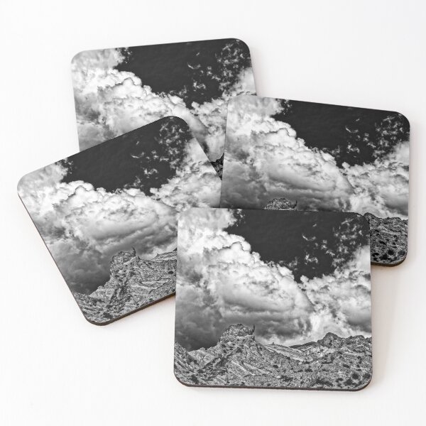 Item preview, Quebrada Humahuaca - Black and White Photo - Dramatic Mountain Cloud designed and sold by Keltoi-art.