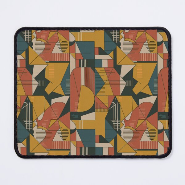 Item preview, Bold Geometric Cubist Pattern | Retro Art Deco Seamless Repeat designed and sold by Midnight Veil Designs.