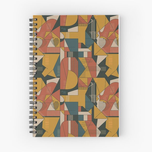 Item preview, Bold Geometric Cubist Pattern | Retro Art Deco Seamless Repeat designed and sold by Midnight Veil Designs.