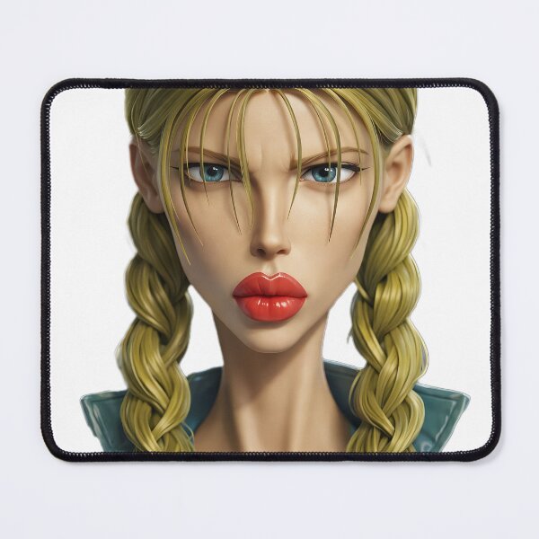 Item preview, Woman with Blonde Braids - 3D PNG Sticker - Stylized Gaming Portrait designed and sold by Keltoi-art.