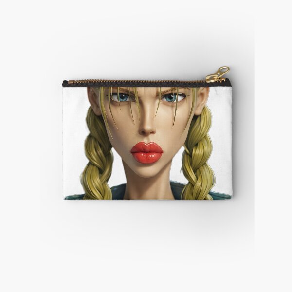 Item preview, Woman with Blonde Braids - 3D PNG Sticker - Stylized Gaming Portrait designed and sold by Keltoi-art.