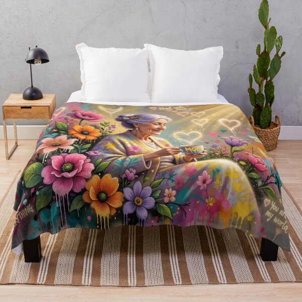 Item preview, Healing Love for Mom | Inspirational Floral Artwork designed and sold by DreamyWallVibes.