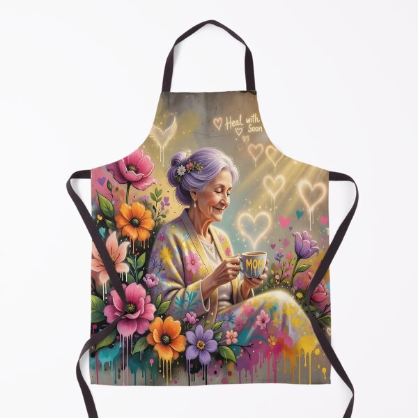 Item preview, Healing Love for Mom | Inspirational Floral Artwork designed and sold by DreamyWallVibes.