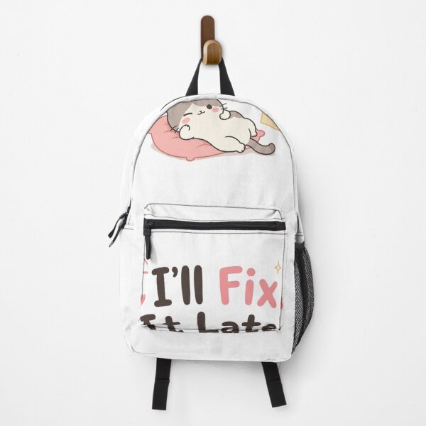 Item preview, I’ll Fix It Later Cute Lazy Cat Quote Design | Funny Procrastination Kawaii Art designed and sold by Sanika arts .