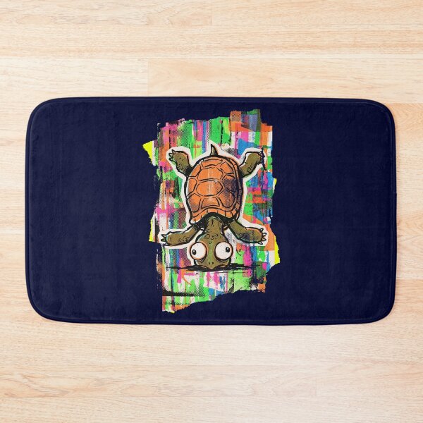 Item preview, SHELL YEAH! No.8: Shocked Falling Turtle Psychedelic Pop Art designed and sold by NO BEAVER NO PUNK.