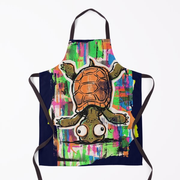 Item preview, SHELL YEAH! No.8: Shocked Falling Turtle Psychedelic Pop Art designed and sold by NO BEAVER NO PUNK.