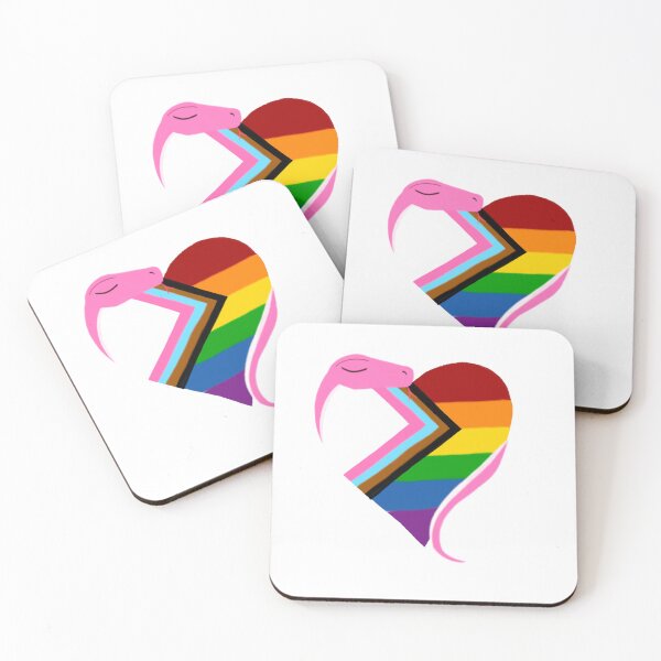 Item preview, Snake Hugs: Pride Progress Flag  designed and sold by gaydragongeek.