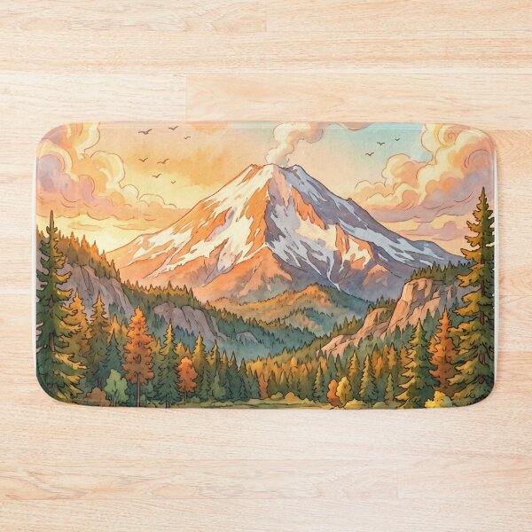 Item preview, Lassen Volcanic National Park Vintage Travel Poster designed and sold by SpiriTravels.