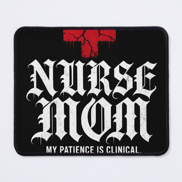 Item preview, Nurse Mom Shirt Gothic | RN Mom Dark Tee | Funny Nurse Appreciation Shirt | Nurse Week Gift | Strong Nurse Mom Gift | Bold Nurse Tee designed and sold by DESIGN BUREAU .