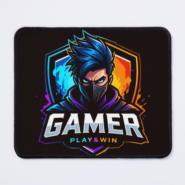 Item preview, Gamer Play and Win Esports Shield Logo designed and sold by AgnesB77.