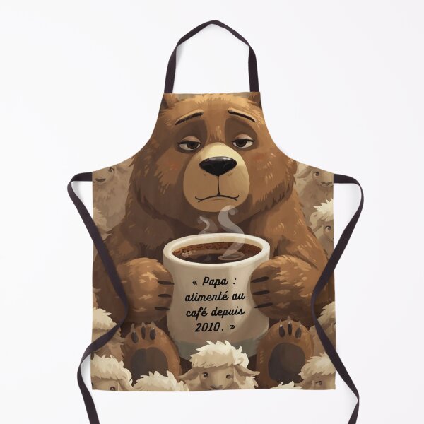 Item preview, Papa bear with his cup of coffee, his eyes ringed with dark circles designed and sold by Art70shop.