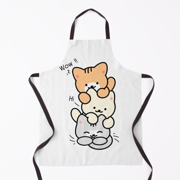 Item preview, Cute Stacked Kawaii Cats with Glasses designed and sold by SweetFury.