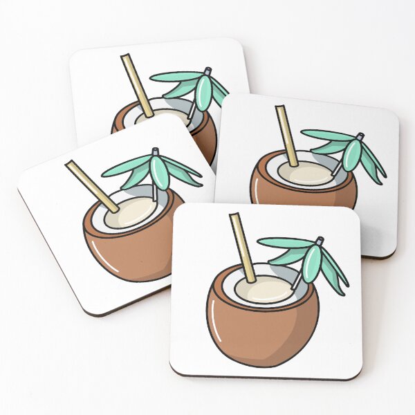 Item preview, Coconut Drink Sticker | Postcards from Abroad Collection designed and sold by BellaDesignCo.