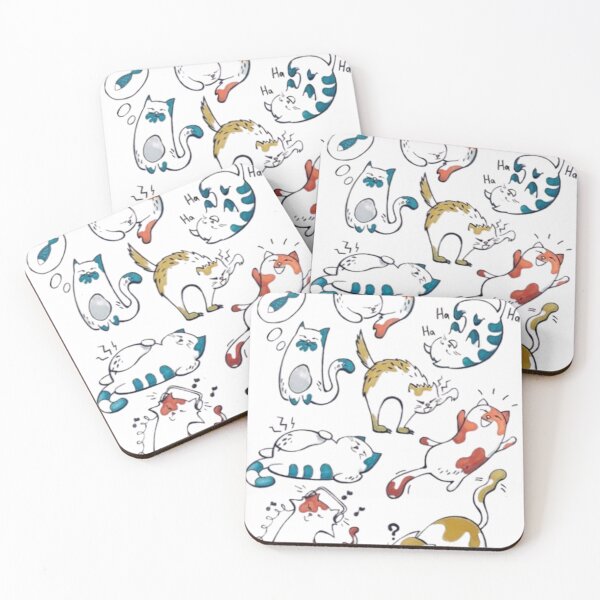 Item preview, cats designed and sold by palleteofdreams.