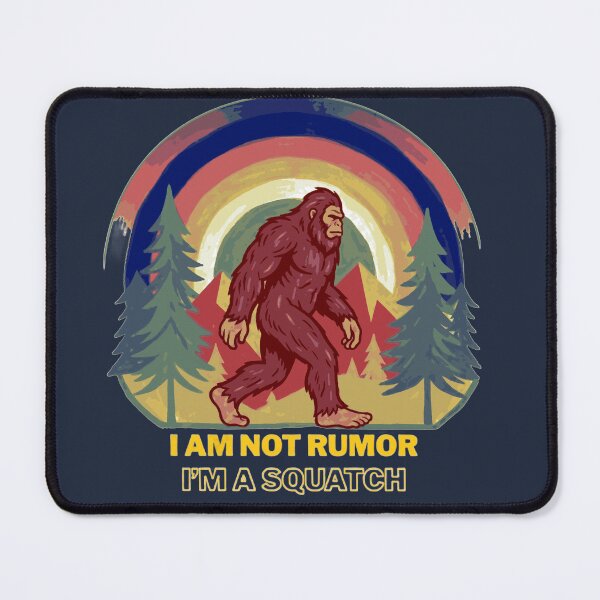 Item preview, "I'm Not Rumor, I'm a Squatch" Retro Sasquatch Poster designed and sold by BLUESKY11a.