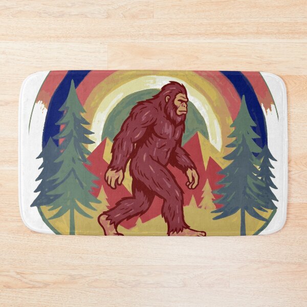 Item preview, "I'm Not Rumor, I'm a Squatch" Retro Sasquatch Poster designed and sold by BLUESKY11a.
