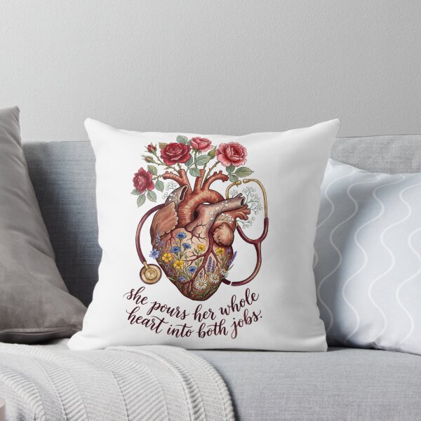 Item preview, Nurse Mom Shirt Floral | Floral Heart Anatomy Tee | Unique Nurse Mom Gift | RN Mom Shirt | Nurse Appreciation Gift | Nurse Mama Tee designed and sold by DESIGN BUREAU .