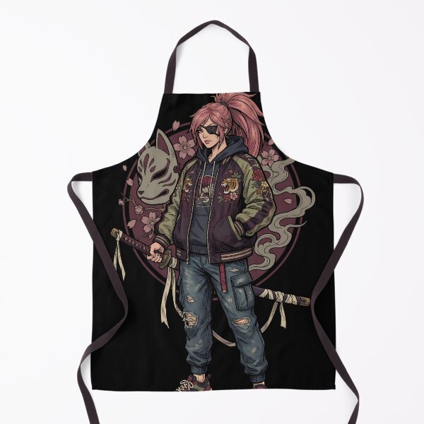 Item preview, Baiken Off-Duty Casual – Pink Hair Eyepatch Street Style designed and sold by Senpaiwaves.