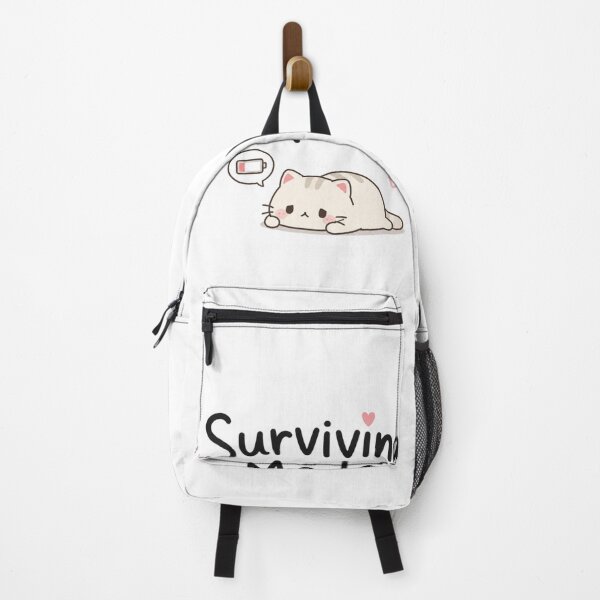 Item preview, Surviving Mode Cute Cat Design | Funny Introvert Mood Meme Aesthetic Sticker designed and sold by Sanika arts .