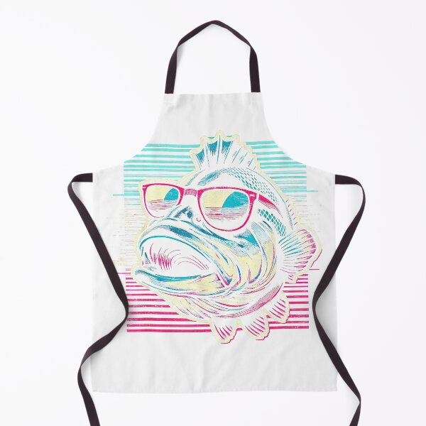 Item preview, Bigmouth Bass Fishing Vintage Mens 80's Retro Sunset Cool T-Shirt designed and sold by kakashii7.