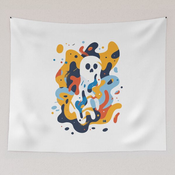 Item preview, Cute Spooky Halloween Seamless Borders Ghosts Pumpkins Skull Sticker Pack designed and sold by DesignArtist.ia.