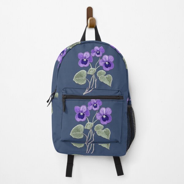 Item preview, Embroidered Purple Pansy Bouquet designed and sold by MegaNovaArt.