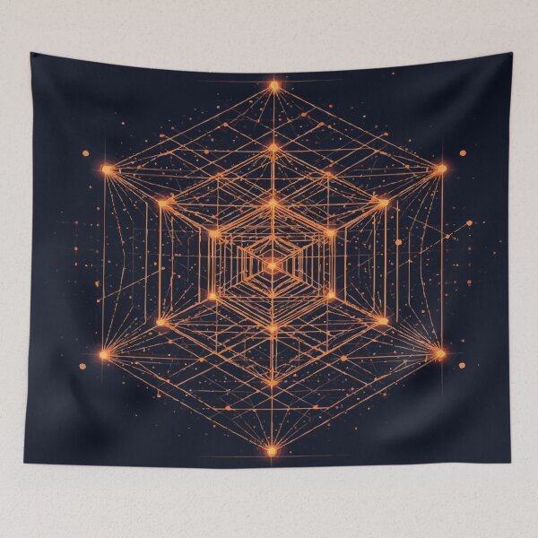 Item preview, Nested Hypercubes designed and sold by AbstractAnom.