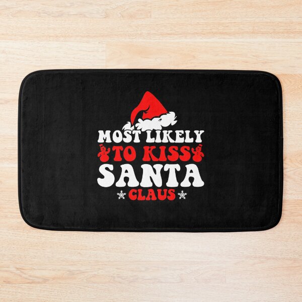 Item preview, Most Likely To Kiss Santa Claus Christmas Lights Holiday designed and sold by CosmoKitsch.