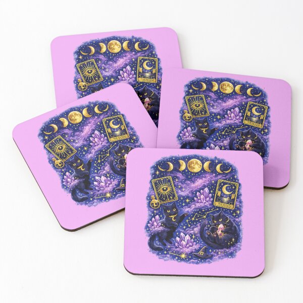 Item preview, Celestial Witch Cats of the Cosmic Tarot designed and sold by slikar.