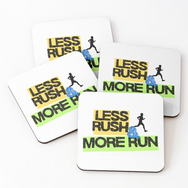 Item preview, Less Rush, More Run (Running) designed and sold by RunningWhiskers.