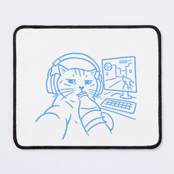 Item preview, Gamer Cat selfie designed and sold by QuirkyCritterCo.