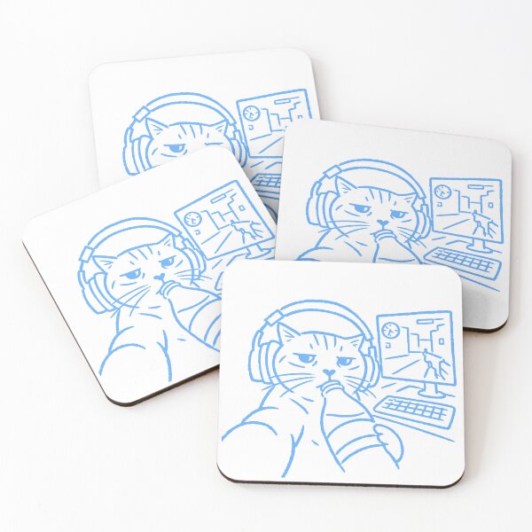 Item preview, Gamer Cat selfie designed and sold by QuirkyCritterCo.