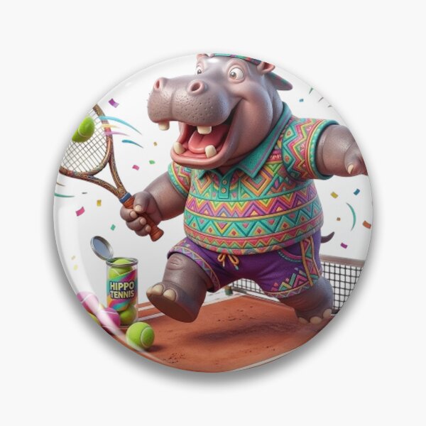 Item preview, FUNNY TENNIS HIPPO designed and sold by likbatonboot.