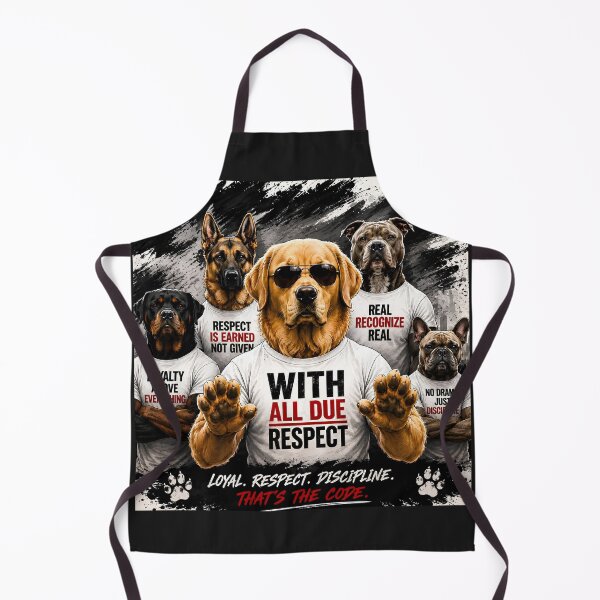 Item preview, Bold Golden Retriever "With All Due Respect" Graphic designed and sold by Drop-Drip.