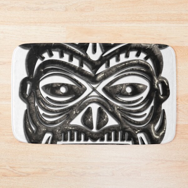Item preview, Black Tribal Mask - Ethnic Vector Illustration - Sacred Art Print designed and sold by Keltoi-art.