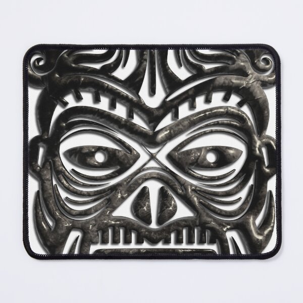 Item preview, Black Tribal Mask - Ethnic Vector Illustration - Sacred Art Print designed and sold by Keltoi-art.