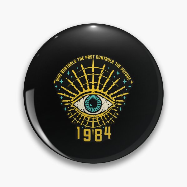 Item preview, 1984 Orwell Eye Dystopian Surveillance Warning Design designed and sold by Ekonolotie.