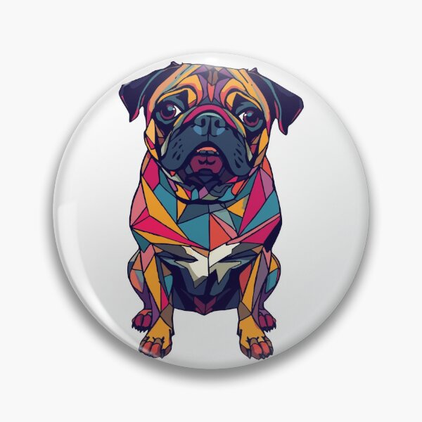 Item preview, Geometric Pug designed and sold by AbstractAnom.