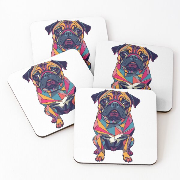 Item preview, Geometric Pug designed and sold by AbstractAnom.