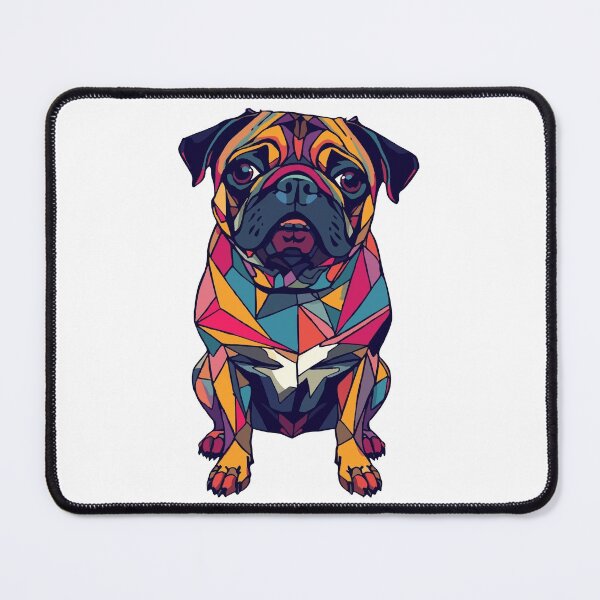 Item preview, Geometric Pug designed and sold by AbstractAnom.