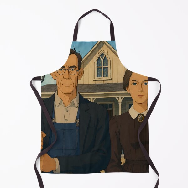 Item preview, Rural Gothic – Vintage Americana Farm Portrait designed and sold by  Hollow Moon Studios..