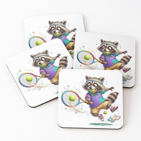 Item preview, FUNNY TENNIS RACCOON designed and sold by likbatonboot.