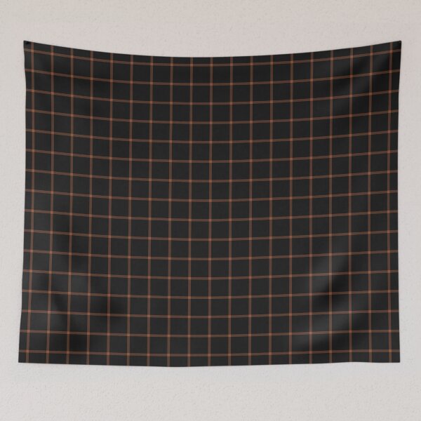 Item preview, Black And Copper Mini Gingham Pattern designed and sold by pattern-archive.