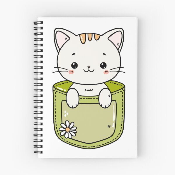 Item preview, Cute Cat in Pocket - Kawaii Cat Illustration designed and sold by SweetFury.