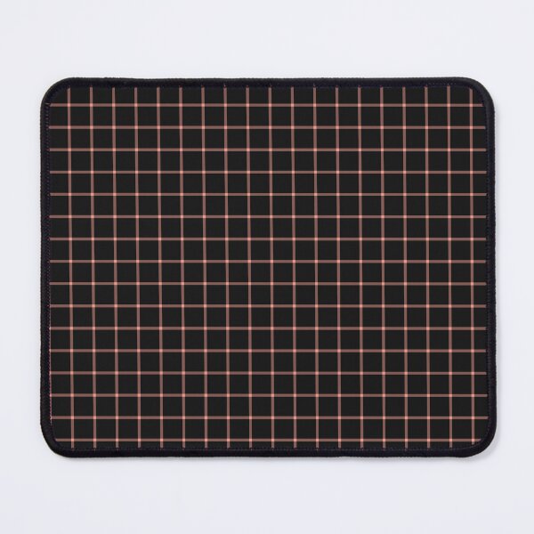 Item preview, Black And Coral Mini Gingham Pattern designed and sold by pattern-archive.